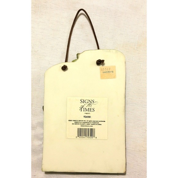 CATS MAKE THE VERY BEST FRIENDS ENESCO Plaque Calico Kitten Vintage 2001 - Picture 5 of 7